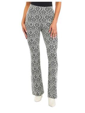 Maeve Anthropologie Black & White Printed Stretch Pants Small Made In Turkey